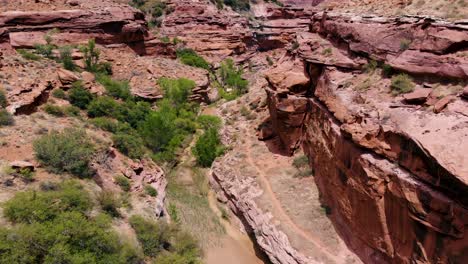 volar a través de coyote gulch en escalante