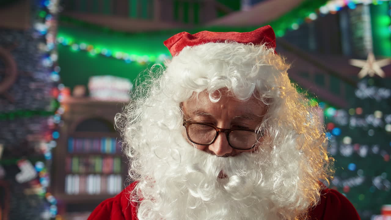 Santa Claus with Christmas Present