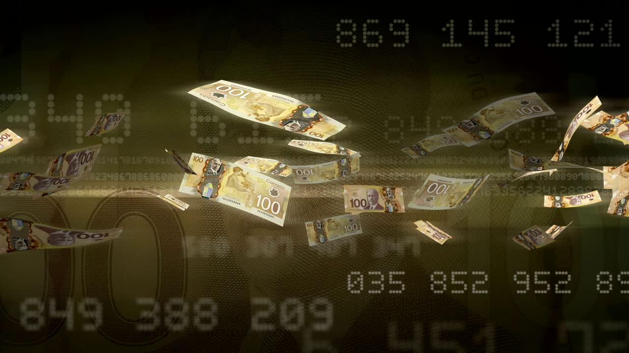 날아다니는 캐나다 달러