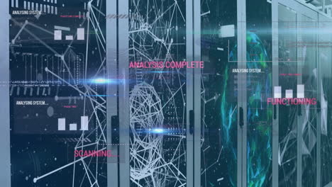 animation of computing data processing over computer servers