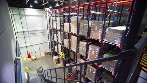 high bay warehouse with pallet racking