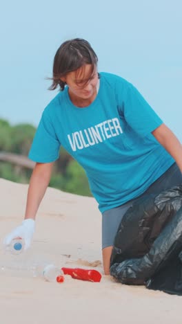 empowering volunteers make a difference by cleaning up pollution at the beach