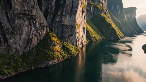 serene norwegian fjord landscape
