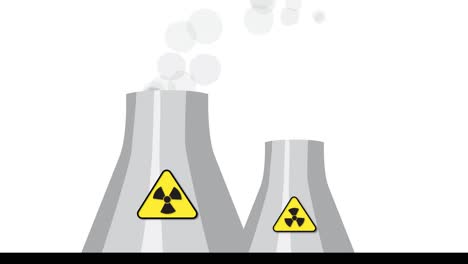 torres de refrigeración que emiten y reducen el humo con el tiempo