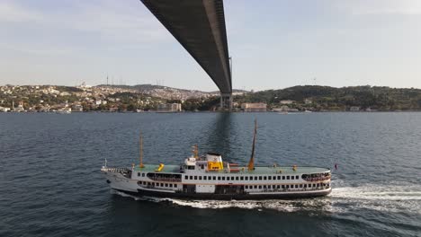 Fähre-Istanbul-Symbol-Luftbild-Symbol