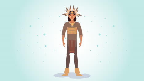 male indigenus ethnicity character animation