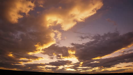dramatic and colorful sunset cloudscape