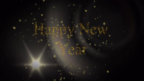Animation-of-happy-new-year-text-over-glowing-lights