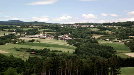 german panorama over the green hills