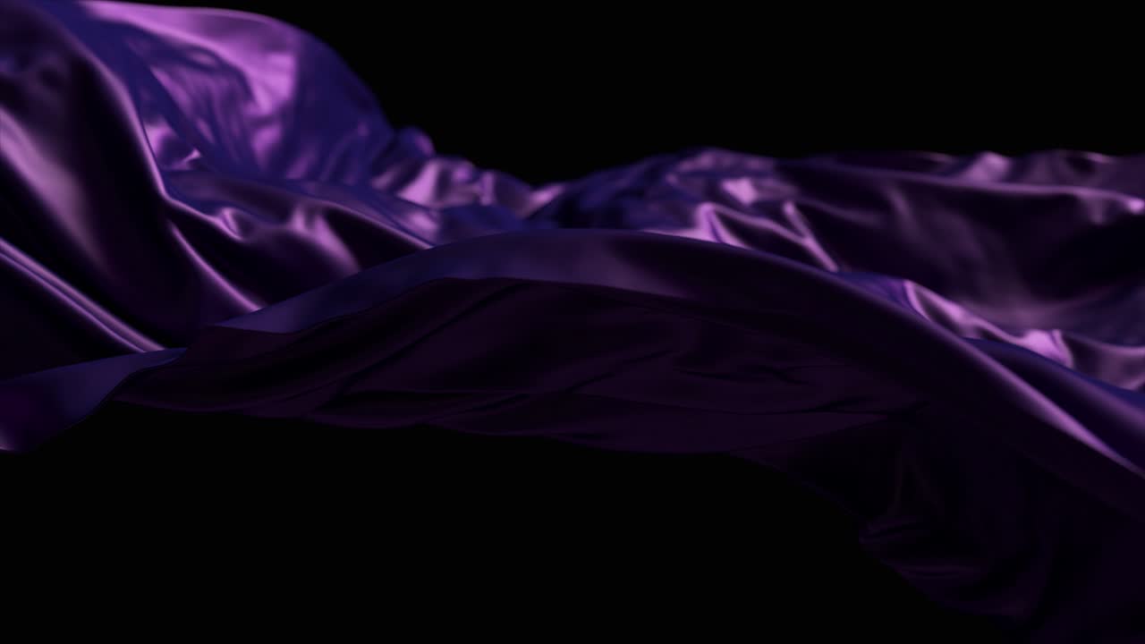 drapeado de tela de seda púrpura