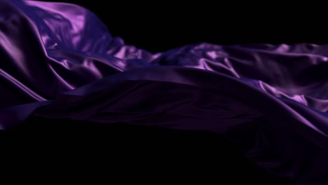 purple silk fabric drape