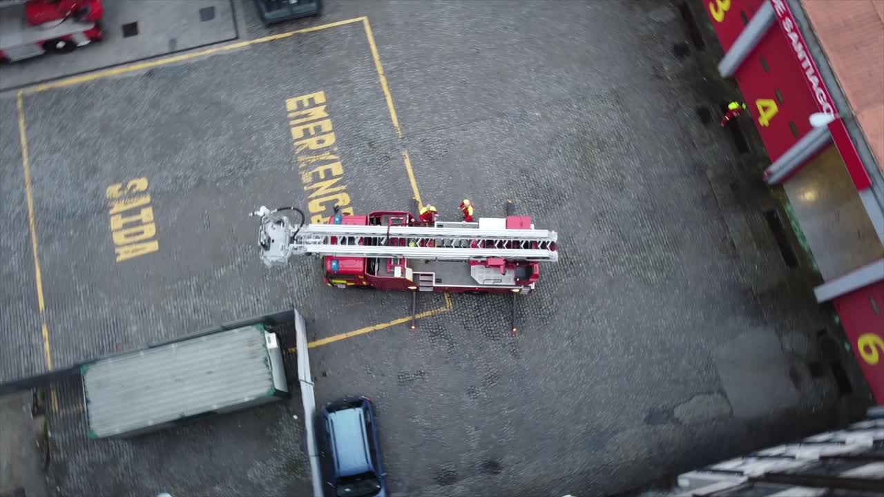 소방차 주변 영상