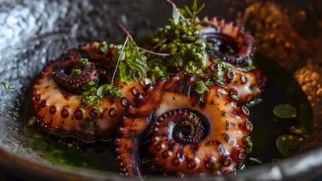 grilled octopus with gremolata