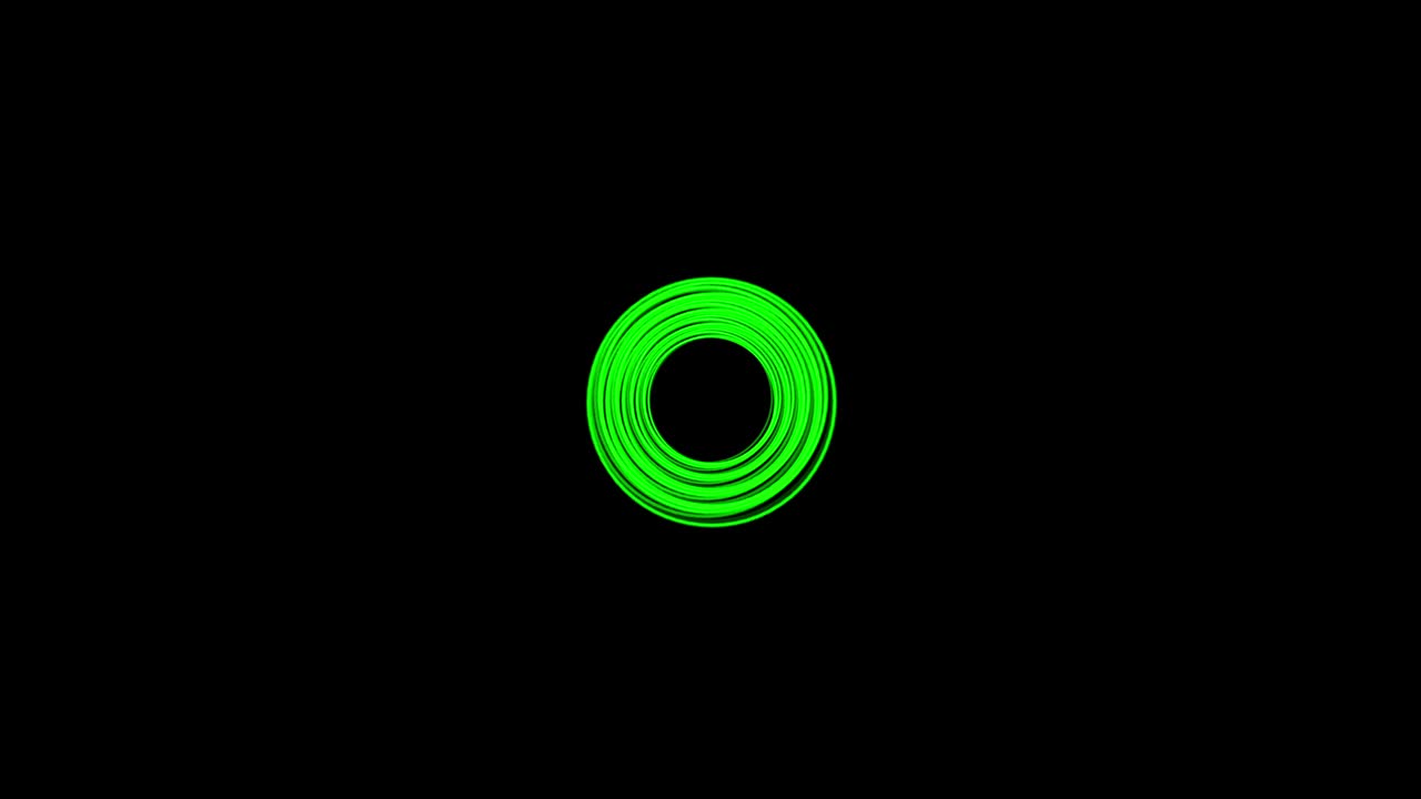Black background with moving spiral circles