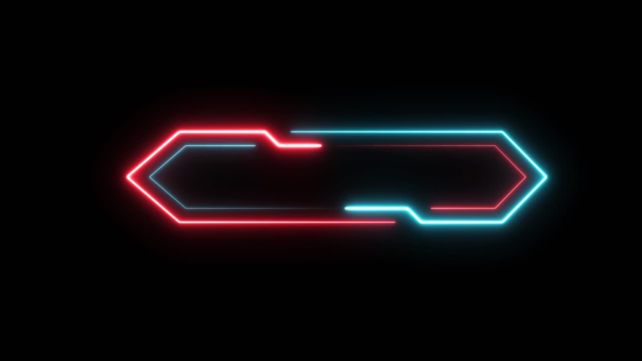 Neon Abstract Frame