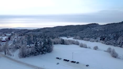 Durchqueren-Sie-Den-Bezaubernden,-Schneebedeckten-Wald,-In-Dem-Jeder-Ast-Zart-Mit-Einer-Unberührten-Schneeschicht-Geschmückt-Ist-Und-Eine-Magische-Atmosphäre-Schafft,-Die-Sie-In-Ein-Reich-Der-Ruhe-Entführt