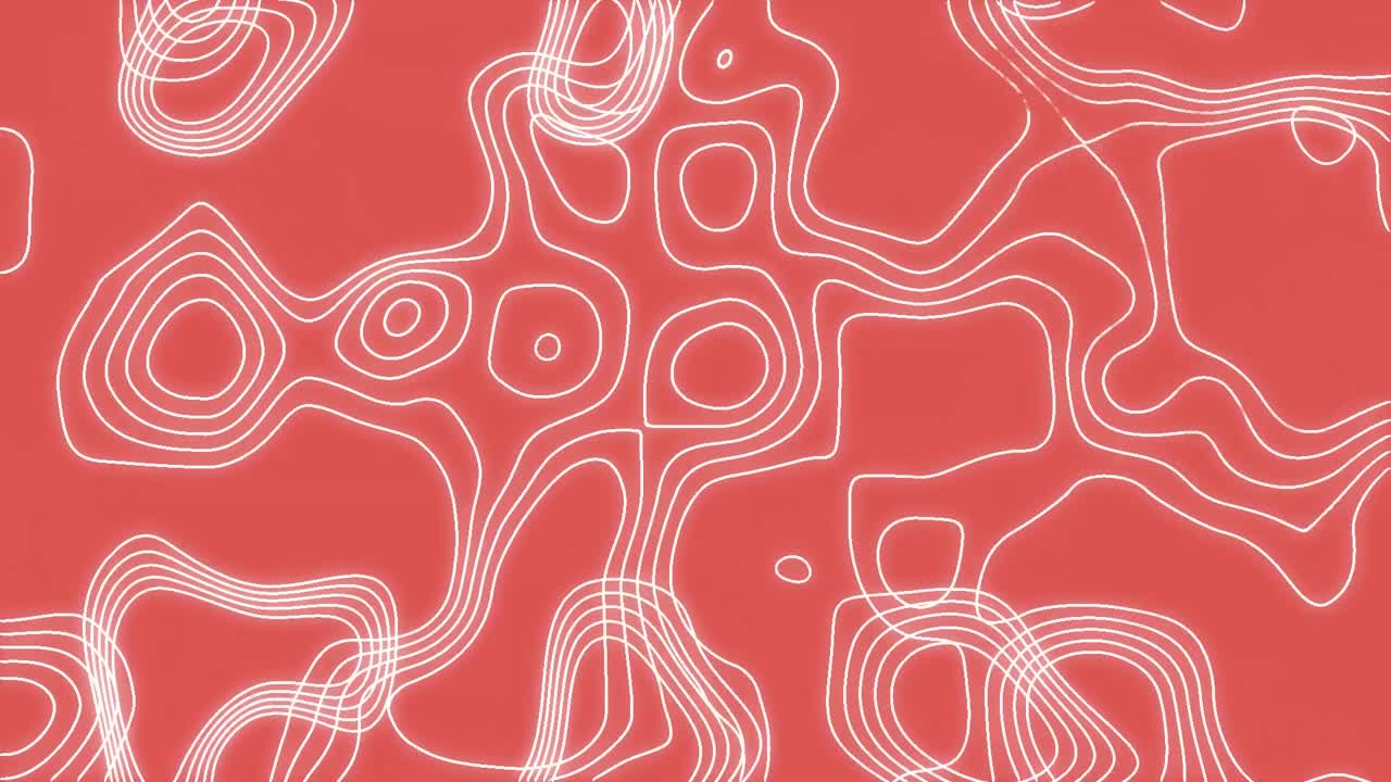 오렌지색 배경에 흔들리는  ⁇ 색 트레일