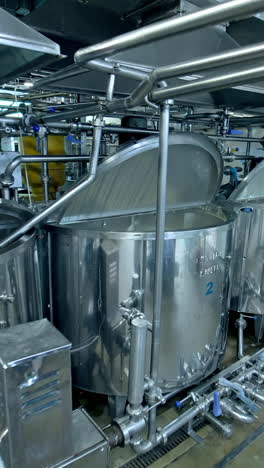 factory for production of butter. production of butter at milk production factory