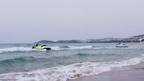 turkey, aegean seacoast during bad weather
