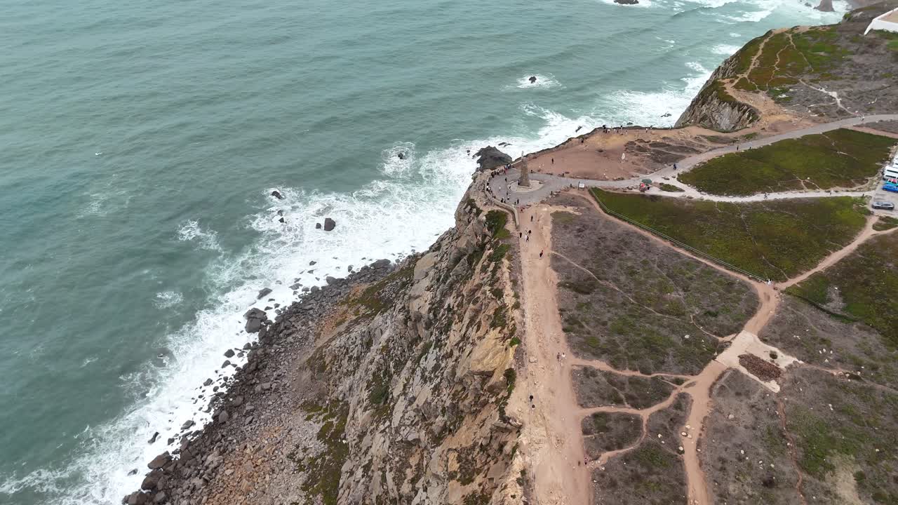 Aerial View of Cabo da Roca Coastline