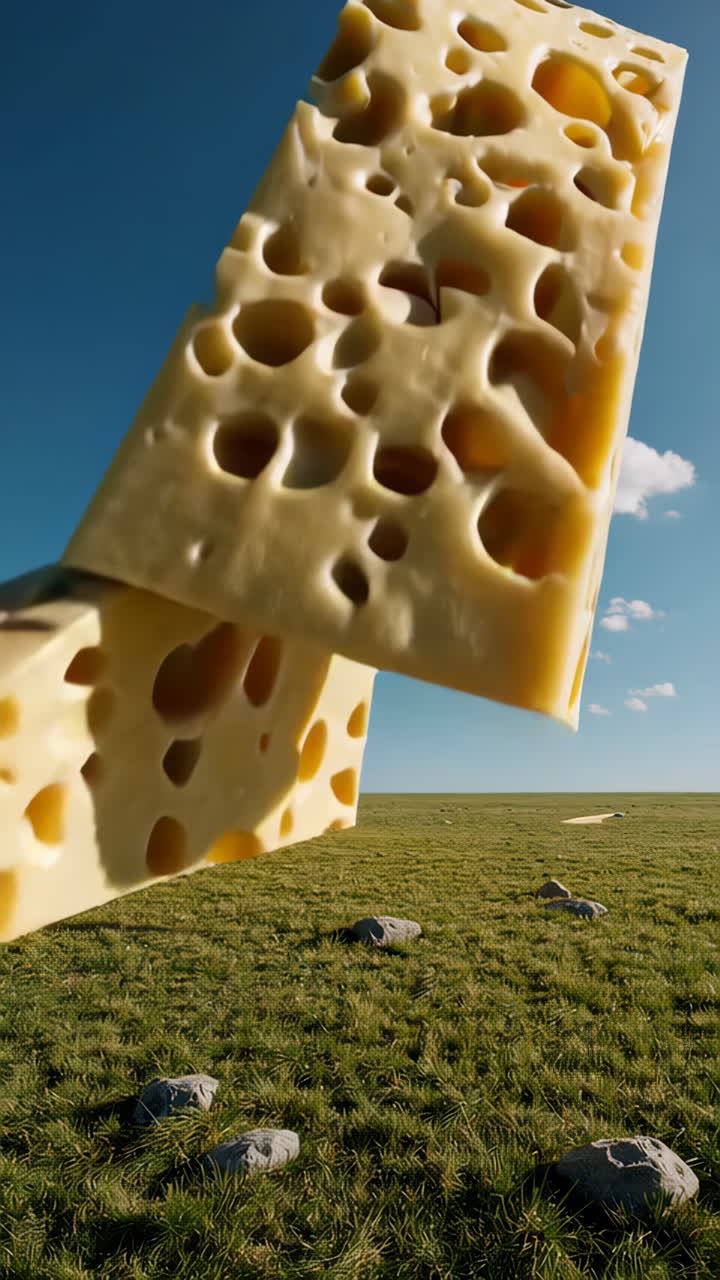 Surreal Cheese Landscape