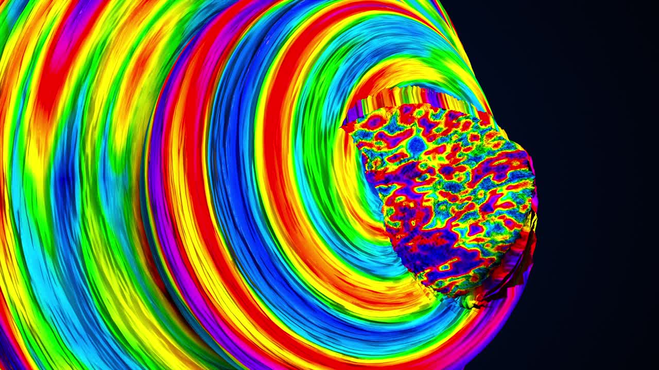 el remolino radial abstracto