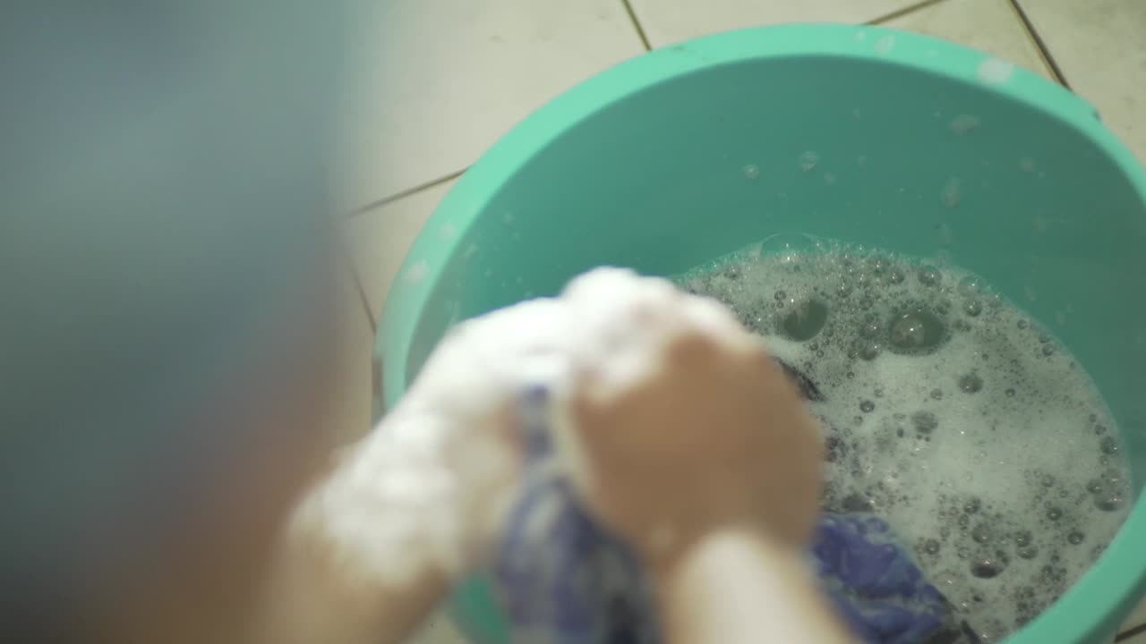 손 씻기 옷과 의복