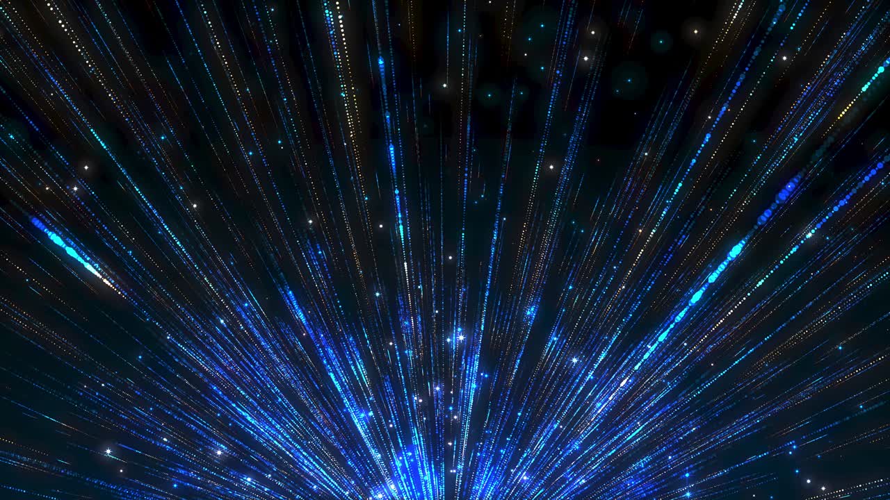 partículas de rayos brillantes