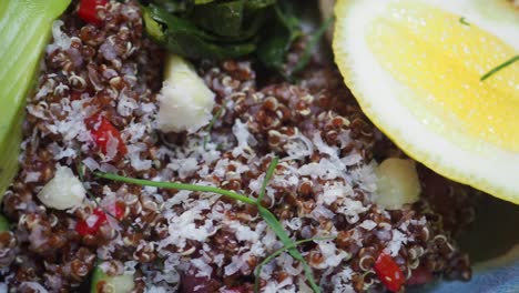 quinoa salad with avocado and vegetables