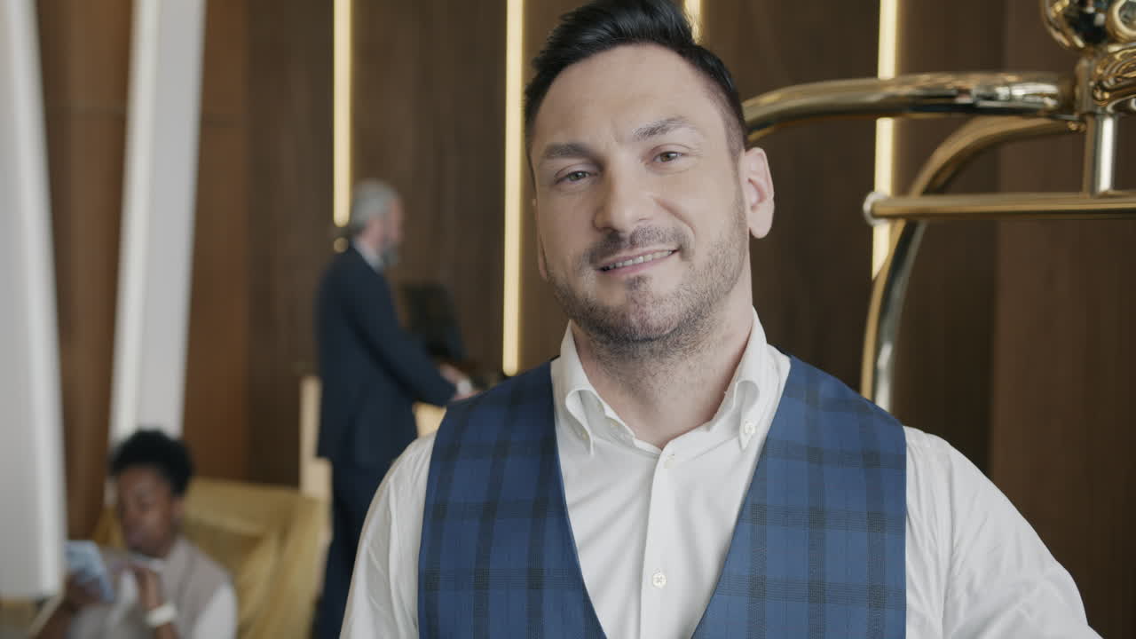 Hotel Receptionist Smiling