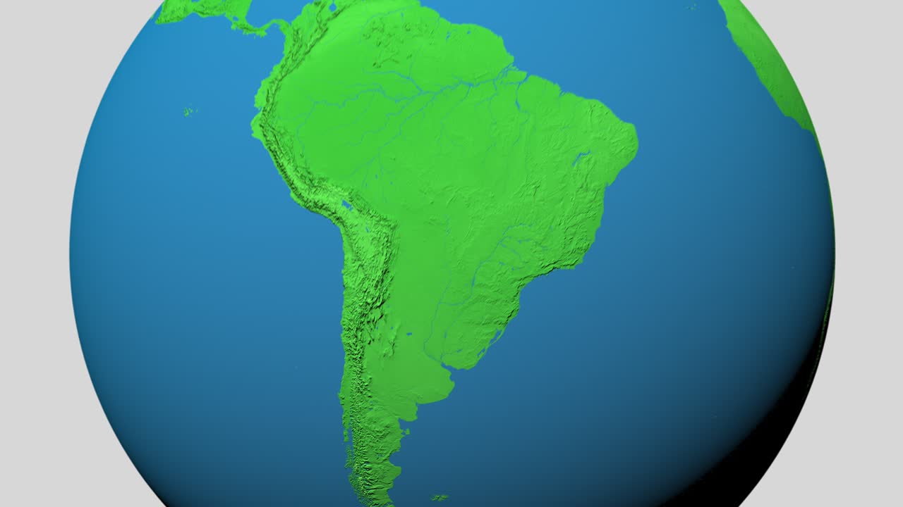 ingrandire la mappa 3d dell'argentina