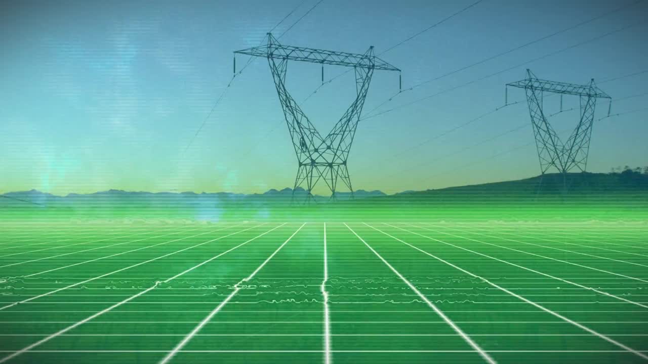 간섭과 파일론 위의  ⁇ 색 선의 애니메이션