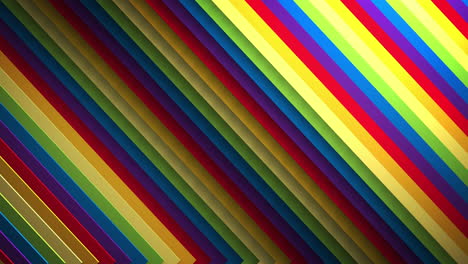 animación de líneas de colores del arco iris que se mueven en un bucle sin costuras.