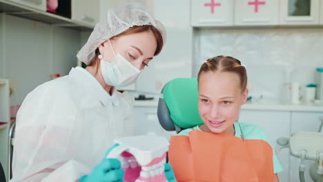 dentist examining a young patient
