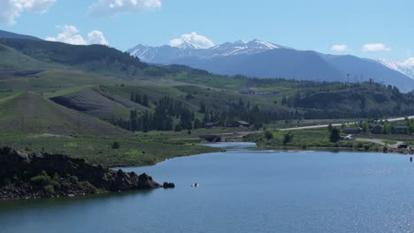 colorado mountains aerial landscape