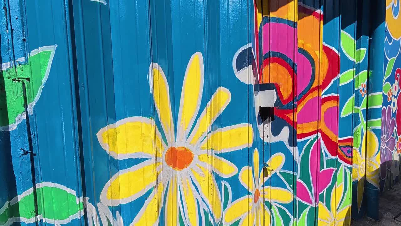 Vivid street art and murals line the pedestrian walkways of Seremban, Malaysia. These artworks portray themes like culture, daily life, and history, reflecting the local community's essence.