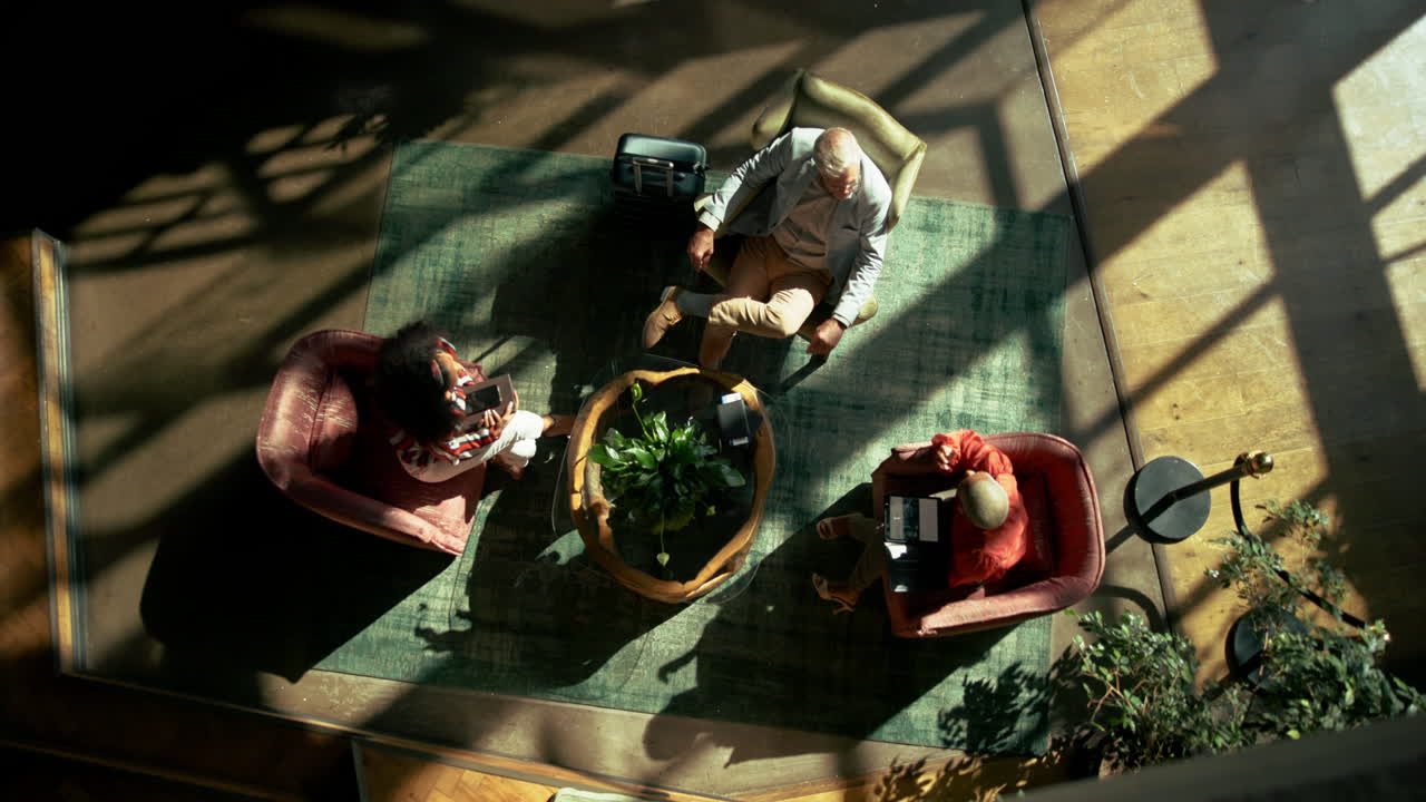 People in a meeting area