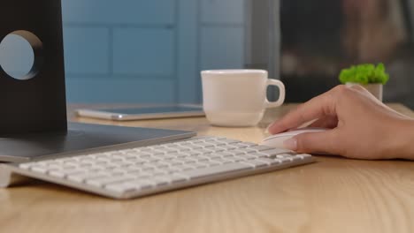 person working on a computer at a desk