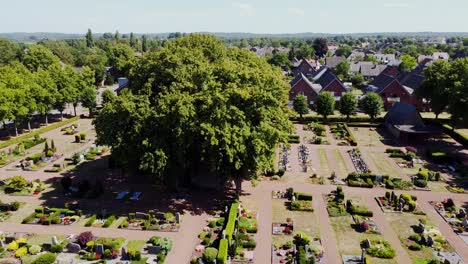 Graveyard-Cemetery-in-Kranenburg,-Germany