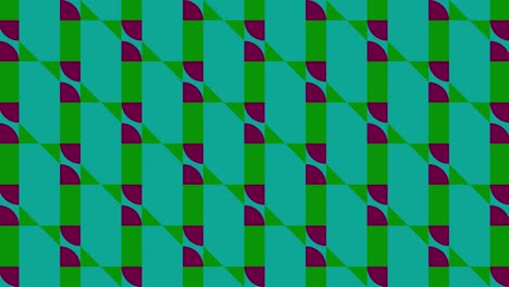 2d-Azulejo-Vistoso-Animación-Geométrico-Patrón-Efecto-Visual-Gráficos-En-Movimiento-Retro-Espejismo-Formas-Simetría-Gráficos-Fondo-Verde-Azulado