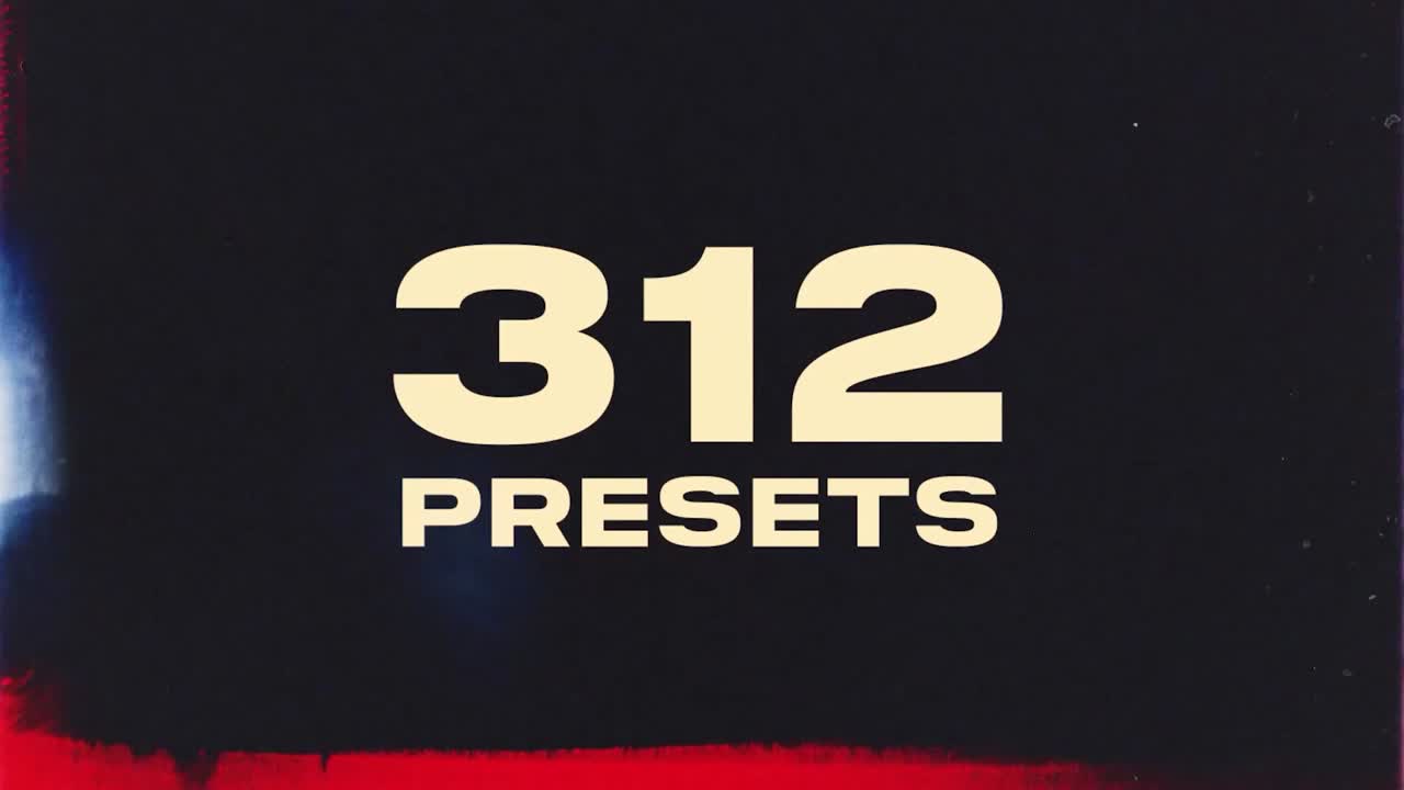 312 different film frames effects
