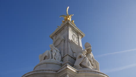 gilded statue of victory, queen victoria memorial in london, england, uk