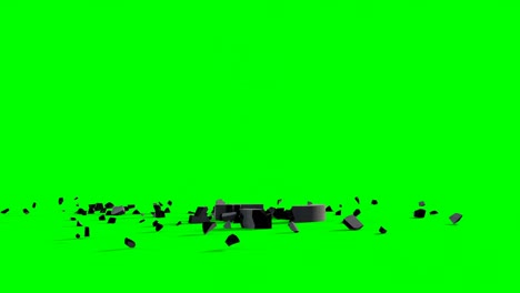 pound sign falling against green screen