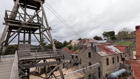 aerial view of sovereign hill, ballarat, australia