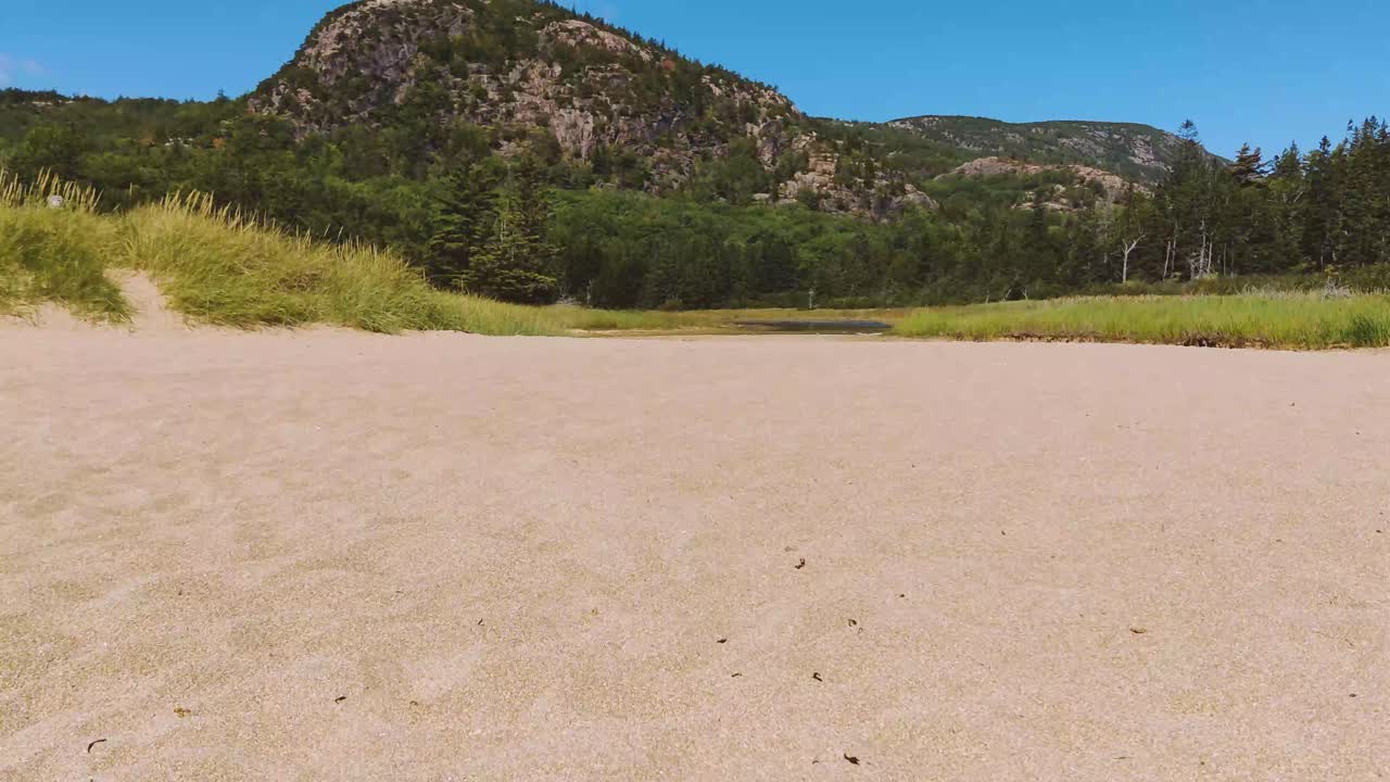 Dome-shaped peak with a short but challenging summit trail leading to panoramic views. -at Acadia National Park
