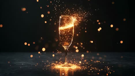 sparkling champagne celebration