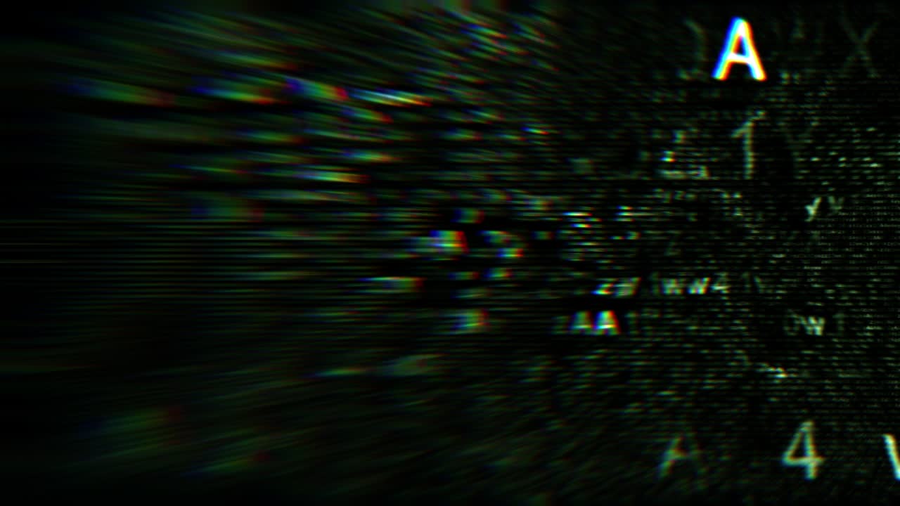 abstracto verde hexadecimal fragmentos de código digital fondo de bucle de pantalla de la computadora