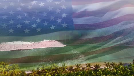 Animation-of-flag-of-united-states-blowing-over-seascape