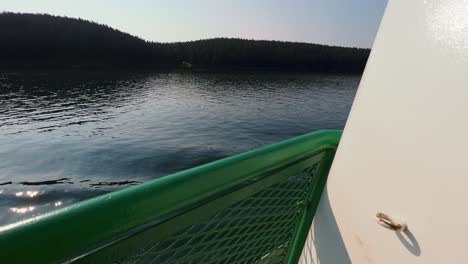 Sailing-San-Juan-Islands-Ferry-In-Orcas-Island,-Anacortes,-Washington,-United-States