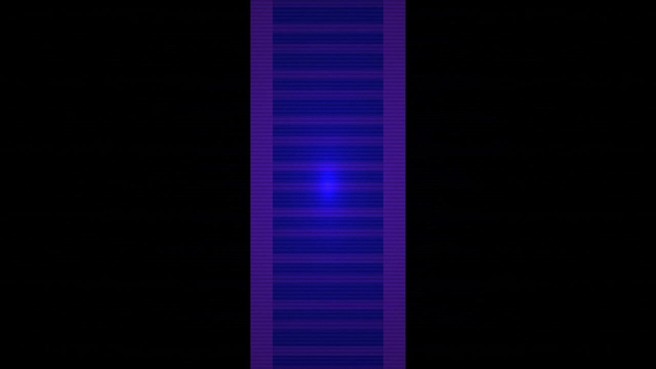 Effetto glitch digitale verticale astratto con luce blu pulsante